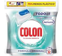 Colon Total Power Gel Caps Nenuco Detergente para Lavadora, Aroma Nenuco, Formato Cápsulas - 32 Dosis, El embalaje puede variar