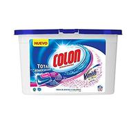 Colon Total Power Gel Caps Vanish - Detergente para lavadora con agentes quitamanchas, formato cápsulas - pack de 3, hasta 36 dosis