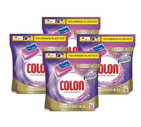 Colon Vanish Advanced Detergente para lavadora con quitamanchas, adecuado para ropa blanca y de color, Formato cápsulas - 4 x 32 lavados