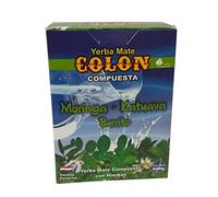 COLON Yerba Mate Té de Paraguay. (Burrito, 17.64 oz.) Compuesta - Moringa- Kuatava - Burrito - 500 Gramos