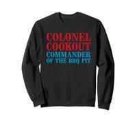 Colonel Cookout Commander Of The BBQ Pit Barbacoa ahumador Sudadera