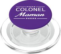 Colonel Maman Femme Militaire Humour Mère Obéir Discipline PopSockets PopGrip para MagSafe