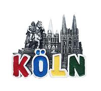 Colonia Alemania 3D Imán de nevera regalo de recuerdo, hecho a mano decoración del hogar y la cocina Koln Imán de la colección