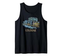 Colonia Alemania Viaje Souvenir City Monumento Regalo Camiseta sin Mangas