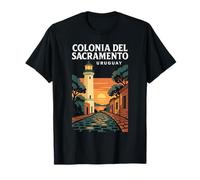 Colonia del Sacramento Uruguay Viaje Colonial Vintage Camiseta