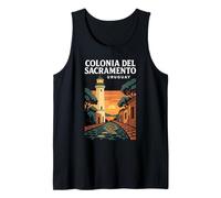 Colonia del Sacramento Uruguay Viaje Colonial Vintage Camiseta sin Mangas