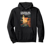 Colonia del Sacramento Uruguay Viaje Colonial Vintage Sudadera con Capucha
