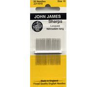 Colonial Needle JJ110-10 - Aguja Afilada John James de 20 Unidades, tamaño 10