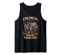 Colonial Vibes Modern Problems Grafica Vintage Camiseta sin Mangas