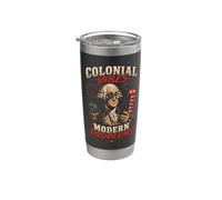 Colonial Vibes Problemas Modernos Camiseta Retro Vaso térmico de acero inoxidable de doble pared
