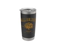 Colonial Williamsburg Virginia estilo vintage envejecido Vaso térmico de acero inoxidable de doble pared