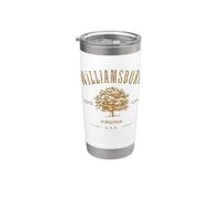 Colonial Williamsburg Virginia estilo vintage envejecido Vaso térmico de acero inoxidable de doble pared