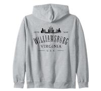 Colonial Williamsburg Virginia Vintage Estilo Envejecido Sudadera con Capucha