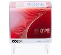 Colop 100639 sello de texto Printer 20 con texto Copia con huellas pictograma, Azul/Rojo, en caja plegable