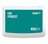 COLOP Cojín de sello MAKE 1 FIR Forest 50 x 90 mm | Almohadilla de tinta a base de agua, de secado rápido para sellos de madera y sellos creativos, bricolaje y oficina
