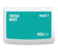 Colop Cojín de sello MAKE 1 Fresh Mint, 50 x 90 mm | Almohadilla de tinta a base de agua, de secado rápido para sellos de madera y sellos creativos, bricolaje y oficina