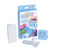 COLOP - COLOP Marky Azul Personalizable Niño amigable Bricolaje Textil Estampilla Kit - 1 Juego