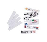 COLOP e-mark - Señal adhesiva de PVC con dispositivo de marcado digital, 80 mm x 18 mm, blanco, 50 letreros por paquete (039221)