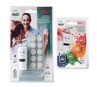 COLOP Little NIO juego de sellos ESCUELA Y PROFESOR, con sello, almohadilla de tinta gris y 10 motivos diferentes, incl. juego de almohadillas de tinta de recambio "colores clásicos", 4 almohadillas