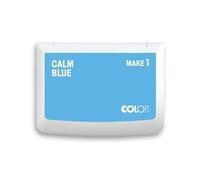 COLOP MAKE 1 almohadilla para sellos, azul tranquilo, 50 x 90 mm, almohadilla para sellos manuales tradicionales y sellos creativos