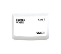 COLOP MAKE 1 almohadilla para sellos, frozen white, 50 x 90 mm, almohadilla para sellos manuales tradicionales y creativos