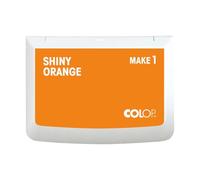 COLOP MAKE 1 almohadilla para sellos, shiny orange, 50 x 90 mm, almohadilla para sellos manuales tradicionales y creativos