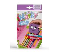COLOP Pen MARKY - Juego de rotuladores de tinta negra para rotuladores, utensilios escolares, incluye juego de tipos, pinzas y 48 etiquetas