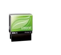 Colop Printer 20 Green Line 132068 - Sello con texto "Gebucht"