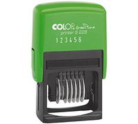 Colop S226 Green Line - Sello numerador (tinta integrada, 6 franjas, 22 x 4 mm), color negro