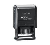 COLOP Sello de 6 dígitos Printer S 226, color de impresión: negro | Sello numérico | Tinta certificada por ISO y documentos | Oficina y administración