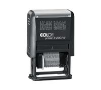 COLOP Sello de palabra Printer S 220/W, idioma: alemán (W02), color de impresión: negro
