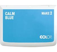 COLOP Tampón de tinta MAKE 2 calm blue 70 x 110 mm, cojín para sellos de mano tradicionales