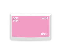 COLOP Tampón de tinta MAKE 3 suave rosa 90 x 160 mm, cojín para sellos manuales tradicionales y sellos creativos