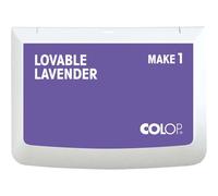 COLOP Tampón Make 1 Lovable Lavender, 50 x 90 mm | Almohadilla de tinta a base de agua, de secado rápido para sellos de madera y sellos creativos, bricolaje y oficina