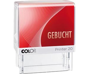 COLOP Textstempel Printer 20 "GEBUCHT", mit Textplatte