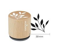 COLOP Woodies - Sello de madera con diseño de rama de olivo (30 mm)