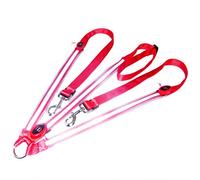 Coloque de Caballo LED Coloque de Alta Visibilidad Equipo de Seguridad Ajustable para Montar a Caballo Trail Road Polyester Strips de Luz LED LED (Rojo)