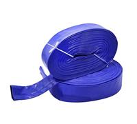 Coloque una manguera de agua plana para drenaje y retrolavado de descarga de bombas, piscinas y servicios públicos de alta resistencia recubiertas de PVC flexibles 50m 2-inch