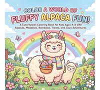 Color a World of Fluffy Alpaca Fun!: A Cute Kawaii Coloring Book for Kids Ages 4-8 with Alpacas, Meadows, Rainbows, Treats, and Cozy Adventures (Color the Cutest Cozy Adventures! Collection)