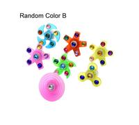 (Color aleatorio B) Fidget Spinner portátil de primera calidad, mano de obra fina, anillo ajustable, pulsera manual