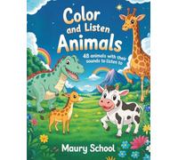 Color and listen animals: 48 animals with their sounds to listen to