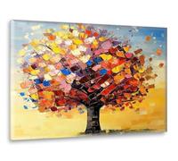 Color Árboles Diamond Painting, Diamond Painting Adultos Niños, DIY Bordado Punto de Cruz Kit, Art kits para Manualidades Adultos, Cuadros Decoracion Navidad, Decoracion Hogar Pared 50x70cm M-s-105