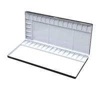 Color Around - Paleta de Aluminio para Acuarelas, Negro, 35 Well(13.78"x5.91"x0.87")