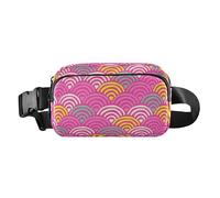 Color Art - Riñonera para mujeres y hombres, impermeable, con correa ajustable, para ciclismo, senderismo, gimnasio, Arte en color, talla única