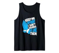 Color Azul Pray To Be Different Gráfico Azul Camiseta sin Mangas