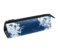 Color azul Tie Dye Art Pen Bag Stationery Pouch Pencil Bag Cosmetic Pouch Compact Zipper Bag, multicolor, 5.5 ×6 ×20CM/2.2x2.4x7.9 in, Organizador de bolsas