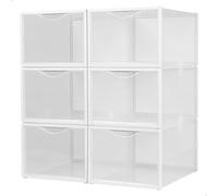 Color Baby - Max Home-Pk 6 Cajas Zapatos Apilables 25X35X18,5Cm (16551)