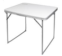 Color Baby - Mesa de camping plegable blanca Aktive 80x60x70 cm (52814)
