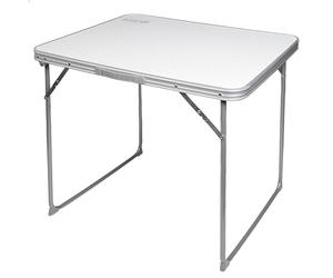 Color Baby - Mesa de camping plegable blanca Aktive 80x60x70 cm (52814)