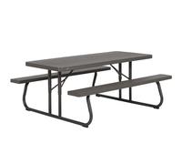 Color Baby Mesa de Picnic Plegable Marrón 183x145x74 cm